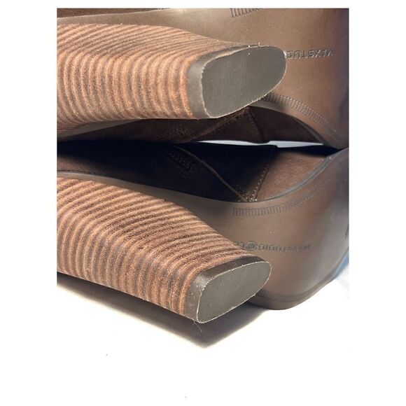 NWOT Max Studio Remix Distressed Booties - Picture 11 of 12